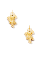 Demi Crystal Earrings, 18k Gold-Plated Brass